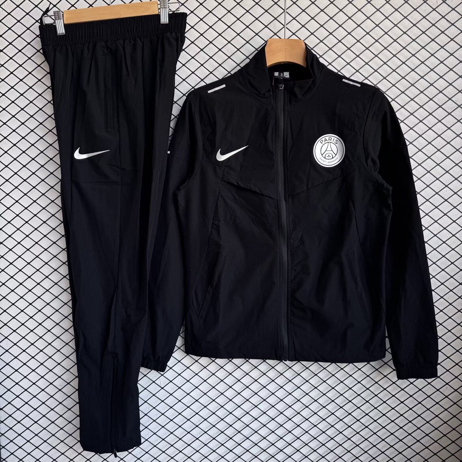 AAA Quality PSG 25/26 Windcoat Tracksuit - Black/White